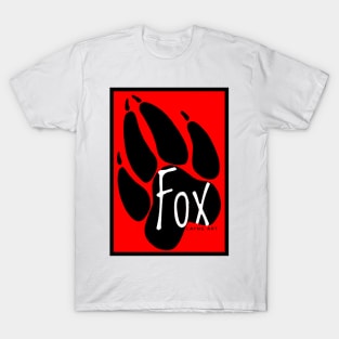 Fox Layng Art Logo Red/White T-Shirt